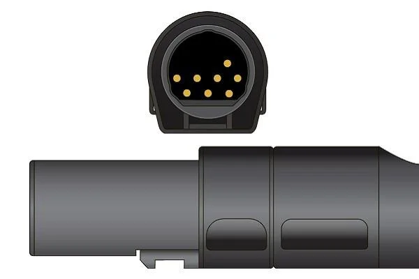 Кабель переходника SpO2 совместимый для Ge Corometrics 4033cax. 2.4m
