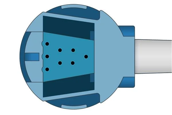 Кабель переходника Oxytip Oxy-SLA SpO2 Datex Ge, 2.4m