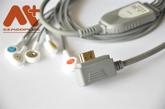 Кабель 5 ECG Holter водит совместимое для устройства записи Voles&Hills умного Holter