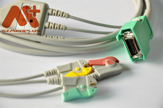 Зажим 3 руководств Nihon Kohden совместимый Непосредственн-соединяет кабель ECG на OPV -1500