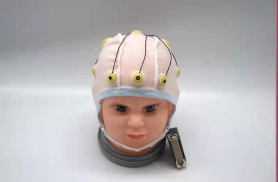 Медицинский кабель Neurofeedback EEG интегрировал 10 шляпу руководств EEG для электрода олова зажима уха