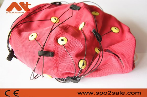 Красный цвет кабеля Neurofeedback EEG интегрировал 20 крышку руководств EEG для машины EEG