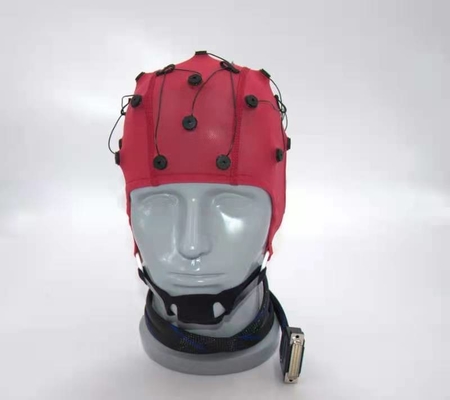 Красный цвет кабеля Neurofeedback EEG интегрировал 20 крышку руководств EEG для машины EEG