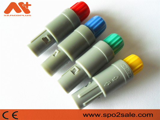 1P Pull Push 6Pin Пластмассовый плагин Серая раковина Серая рукава для 5.00мм кабеля медицинских устройств соединителей