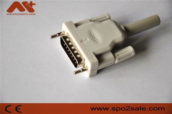 Кабель руководства EKG соединителя совместимый Bionet/Edan/Schiller 15pin 10 EKG с серым цветом