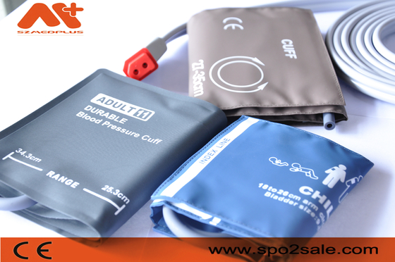 ISO13485 PVC Proteam 107363 шланга GE NIBP соединяет тумак NIBP