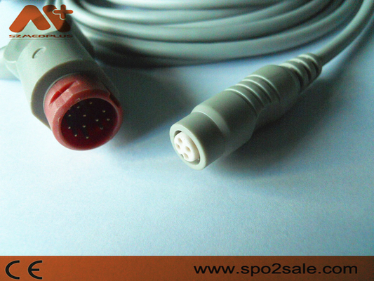 3.5M Philips к кабелю B.Braun IBP - Pin HP 12 серого цвета M1634A