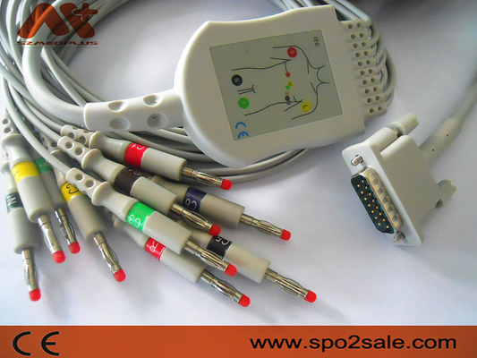 Кабель TPU Philips ECG для M2461A, M3702C, 989803107711, 989803175901