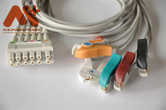 GE Marquette 	Leadwire 421932-001 телеметрии кабеля ECG Holter зажим 6 руководств