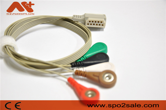 11 кабель Philips M4725A руководства ECG телеметрии 5 Pin использовал рекордера Holter