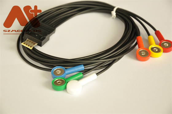 MT кабеля руководства Holter 6 кабеля ODM Schiller ECG - монитор 101 Uesd терпеливый