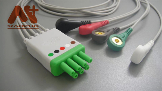 Leadwire телеметрии кнопки ECG руководства Mindray > Datascope совместимый 5 - 115-004869-00