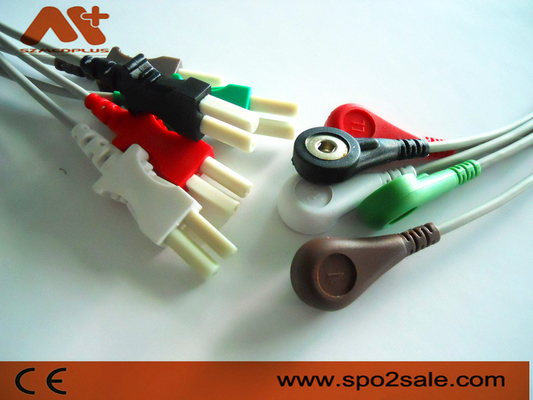 Leadwire кнопки ECG руководства Spacelabs совместимый 5 - 700-0007-08