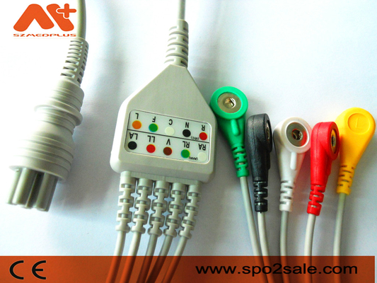 Монитор Colin BP-88S BP-S510 M9500 терпеливый привязывает кабель Pin Ecg 6