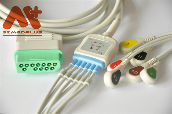 кнопка руководства кабеля 6 12Pin Nihon Kohden ECG