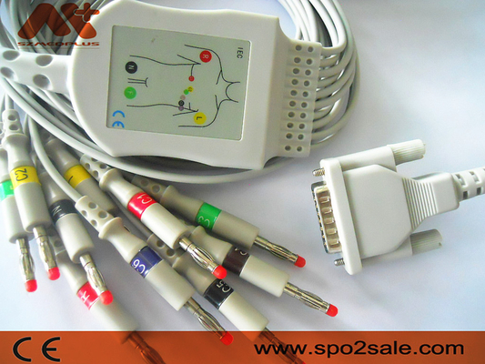 Кабель не отделяемого eCG терпеливый для Electrocardiograph Mindray R12